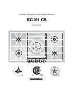 Gaggenau KG 291 CA Installation And Operation Manual preview