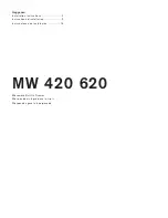 Gaggenau MW 420 620 Installation Instructions Manual preview