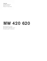 Gaggenau MW 420 620 Use And Care Manual preview