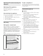 Preview for 16 page of Gaggenau RB 280 Operating Instructions Manual