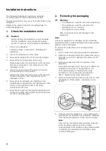 Preview for 10 page of Gaggenau RB 472 Installation Instruction