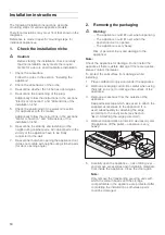 Preview for 10 page of Gaggenau RB472301 Installation Instruction