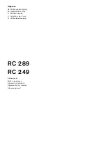 Предварительный просмотр 1 страницы Gaggenau RC 249 Instructions For Use Manual