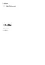 Gaggenau RC 28 User Manual preview