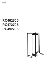 Preview for 1 page of Gaggenau RC472705 Manual