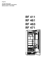 Preview for 1 page of Gaggenau RF 461 Use And Care Manual