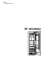 Gaggenau RF 463200AU Operating Instructions Manual preview