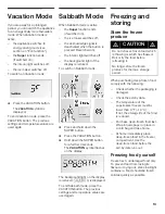 Предварительный просмотр 13 страницы Gaggenau RF4117 Series Use & Care Manual