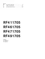 Gaggenau RF411705 Instruction Manual preview