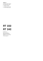 Предварительный просмотр 1 страницы Gaggenau RT 222 Instructions For Use Manual