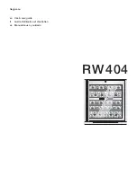 Gaggenau RW 404 Use & Care Manual preview