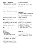 Preview for 4 page of Gaggenau RW 414 Operating Instructions Manual