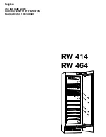 Preview for 1 page of Gaggenau RW 414 Use And Care Manual