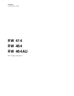 Gaggenau RW 464 Instructions For Use Manual preview