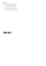 Preview for 1 page of Gaggenau RW402 Instructions For Use And Installation