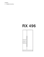 Gaggenau RX 496 Installation Instructions Manual preview