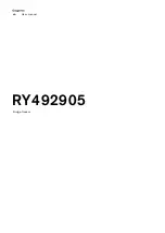 Gaggenau RY492905 User Manual preview