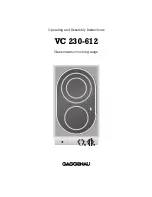 Gaggenau VC 230-612 Operating And Assembly Instructions Manual preview