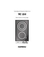 Предварительный просмотр 1 страницы Gaggenau VC 230 Operating And Assembly Instructions Manual