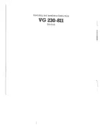 Gaggenau VG 230-811 Operating And Installation Instructions preview