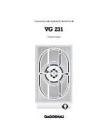 Gaggenau VG 231 Operating And Assembly Instructions Manual предпросмотр