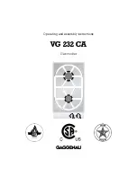 Gaggenau VG 232 CA Operating And Assembly Instructions Manual предпросмотр