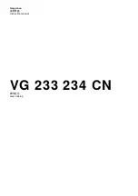 Gaggenau VG 233 234 CN Instruction Manual preview