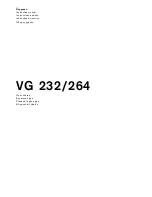 Gaggenau VG 264 Instruction Manual предпросмотр