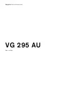 Предварительный просмотр 1 страницы Gaggenau VG 295 AU Instruction Manual