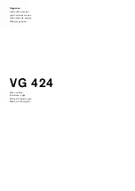 Gaggenau VG 424 Instruction Manual preview