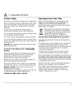 Preview for 5 page of Gaggenau VG 441-110 Operation, Maintenance And Installation Manual