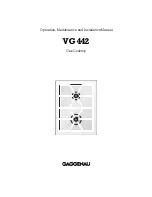 Gaggenau VG 442 Operation, Maintenance And Installation Manual preview