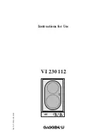 Gaggenau VI 230 112 Instructions For Use Manual preview