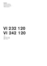 Gaggenau VI 232 120 Instruction Manual preview