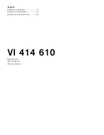 Gaggenau VI 414 610 Installation Instructions Manual preview