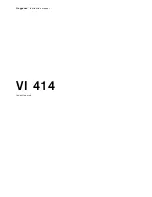 Preview for 1 page of Gaggenau VI 414 Instruction Manual