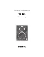 Gaggenau VI 421 Operating And Assembly Instructions Manual preview