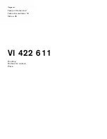 Preview for 1 page of Gaggenau VI 422 611 Manual