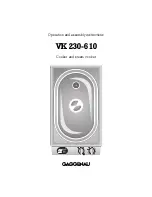 Gaggenau VK 230-610 Operation And Assembly Instructions preview