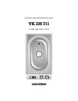 Gaggenau VK 230 711 Operation And Assembly Instructions preview
