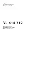 Предварительный просмотр 1 страницы Gaggenau VL 414 712 Installation Instructions Manual