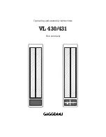 Gaggenau VL 431 Operating And Assembly Instructions Manual preview