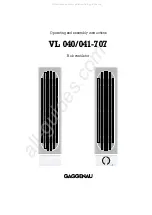 Gaggenau VL040-707 Operating And Assembly Instructions Manual preview