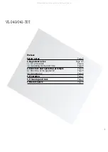 Preview for 2 page of Gaggenau VL040-707 Operating And Assembly Instructions Manual