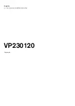 Gaggenau VP230120 User Manual preview