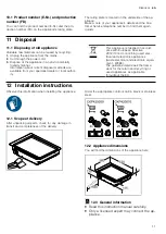 Предварительный просмотр 11 страницы Gaggenau VP414115 User Manual And Installation Instructions