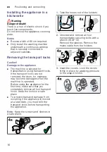 Preview for 16 page of Gaggenau WM260163 Instruction Manual And Installation Instructions