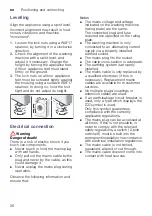 Preview for 20 page of Gaggenau WM260163 Instruction Manual And Installation Instructions