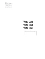 Gaggenau WS 221 Instructions For Use Manual preview