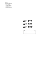 Gaggenau WS 261 Instructions For Use Manual preview